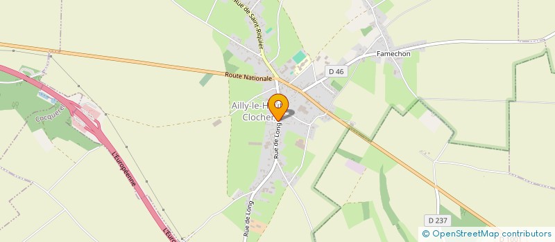 localisation de l'entreprise COMMUNE D'AILLY LE HAUT CLOCHER à AILLY-LE-HAUT-CLOCHER