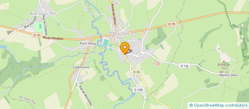 localisation de l'entreprise COMMUNE D AISY SOUS THIL  AISY-SOUS-THIL