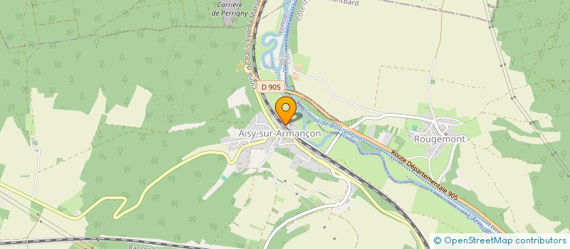 localisation de l'entreprise COMMUNE D AISY SUR ARMANCON  AISY-SUR-ARMANCON