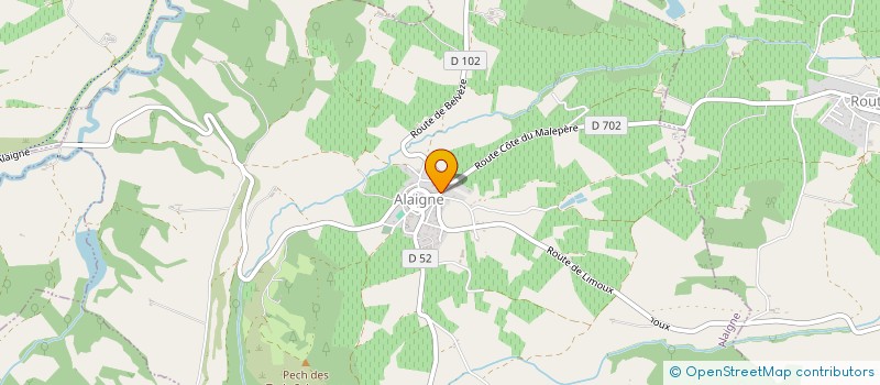 localisation de l'entreprise COMMUNE D ALAIGNE à ALAIGNE