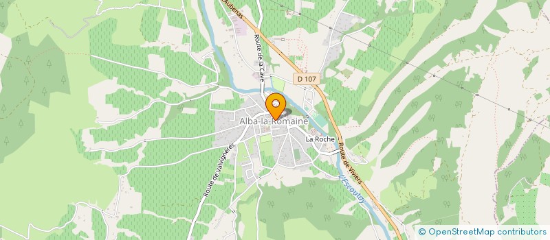 localisation de l'entreprise COMMUNE D ALBA LA ROMAINE à ALBA-LA-ROMAINE