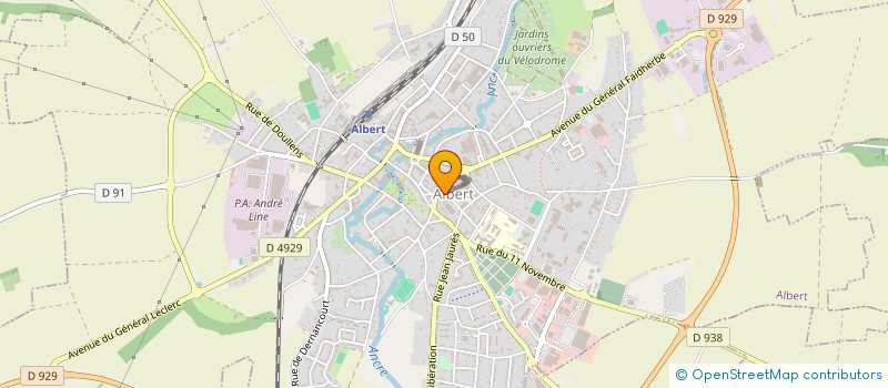 localisation de l'entreprise COMMUNE D ALBERT à ALBERT