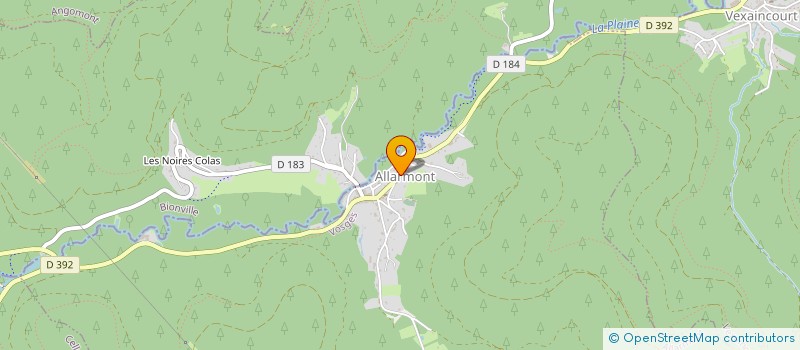 localisation de l'entreprise COMMUNE D ALLARMONT à ALLARMONT