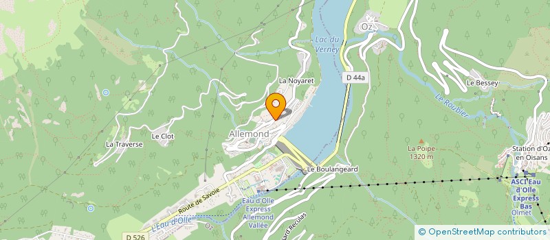 localisation de l'entreprise COMMUNE D ALLEMOND  ALLEMOND