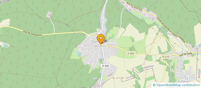 localisation de l'entreprise COMMUNE D'ALLENJOIE à ALLENJOIE