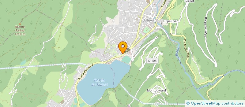 localisation de l'entreprise COMMUNE D ALLEVARD à ALLEVARD