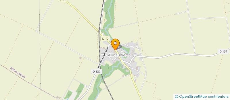 localisation de l'entreprise COMMUNE D'ALLIBAUDIERES à ALLIBAUDIERES