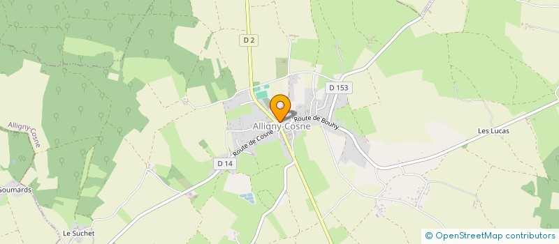 localisation de l'entreprise COMMUNE D ALLIGNY COSNE à ALLIGNY-COSNE