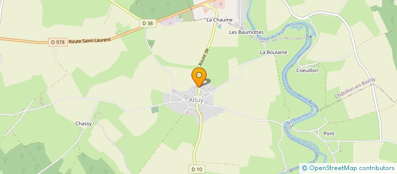 localisation de l'entreprise COMMUNE D ALLUY à ALLUY