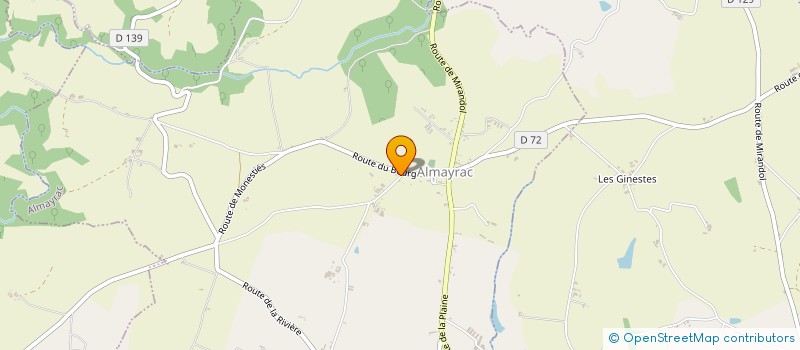 localisation de l'entreprise COMMUNE D ALMAYRAC  ALMAYRAC