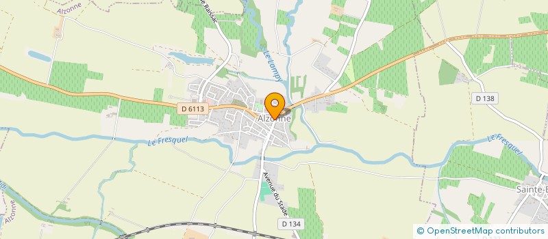 localisation de l'entreprise COMMUNE D ALZONNE à ALZONNE
