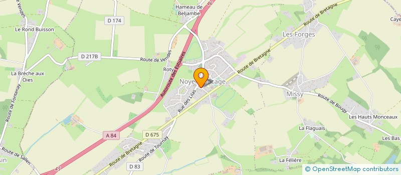 localisation de l'entreprise COMMUNE D'AMAYE SUR ORNE  AMAYE-SUR-ORNE