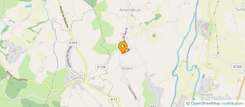 localisation de l'entreprise COMMUNE D AMENDEUIX ONEIX  AMENDEUIX-ONEIX