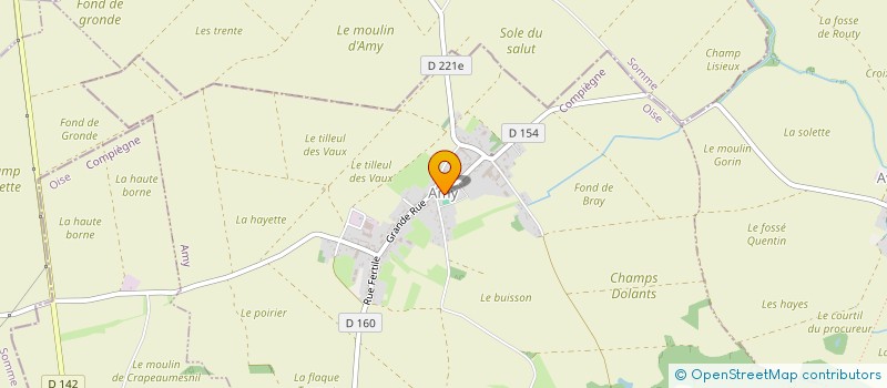 localisation de l'entreprise COMMUNE D'AMY  AMY