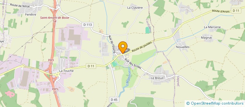 localisation de l'entreprise COMMUNE D ANAIS à ANAIS