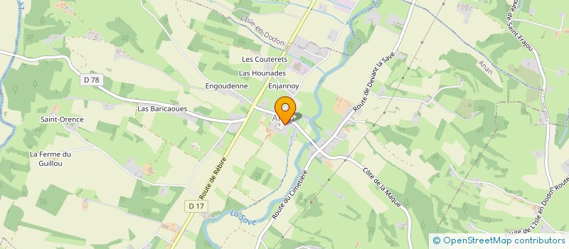 localisation de l'entreprise COMMUNE D ANAN  ANAN