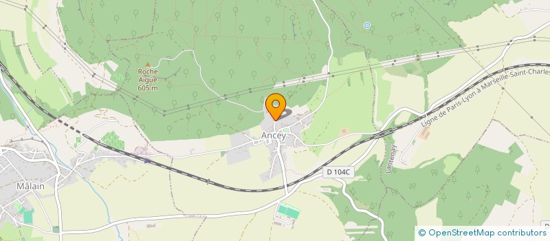 localisation de l'entreprise COMMUNE D'ANCEY  ANCEY