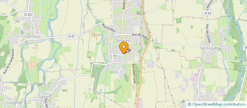 localisation de l'entreprise COMMUNE D ANDREST à ANDREST