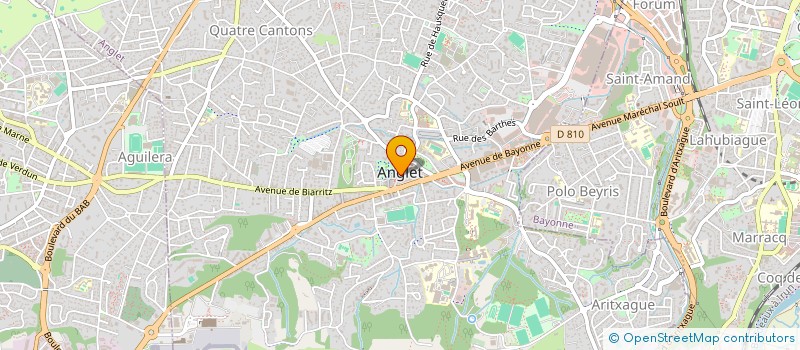 localisation de l'entreprise COMMUNE D ANGLET à ANGLET