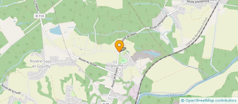 localisation de l'entreprise COMMUNE D'ANGOUME  ANGOUME