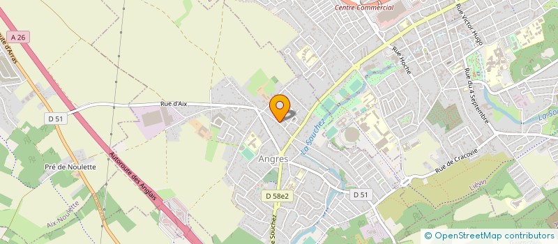 localisation de l'entreprise COMMUNE D'ANGRES à ANGRES
