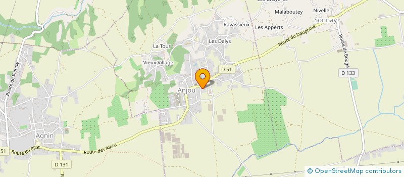 localisation de l'entreprise COMMUNE D ANJOU  ANJOU