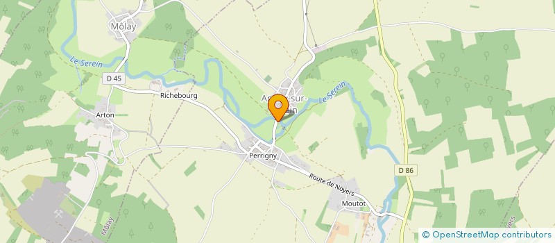 localisation de l'entreprise COMMUNE D ANNAY SUR SEREIN  ANNAY-SUR-SEREIN