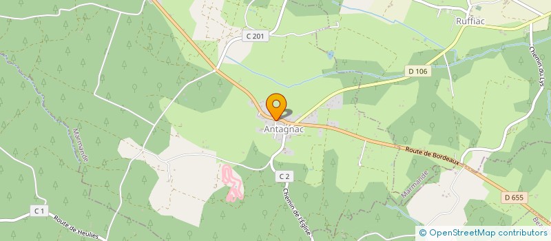 localisation de l'entreprise COMMUNE D ANTAGNAC  ANTAGNAC