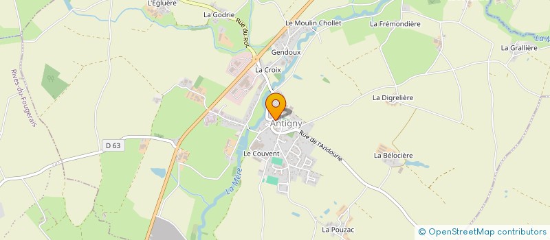 localisation de l'entreprise COMMUNE D'ANTIGNY à ANTIGNY
