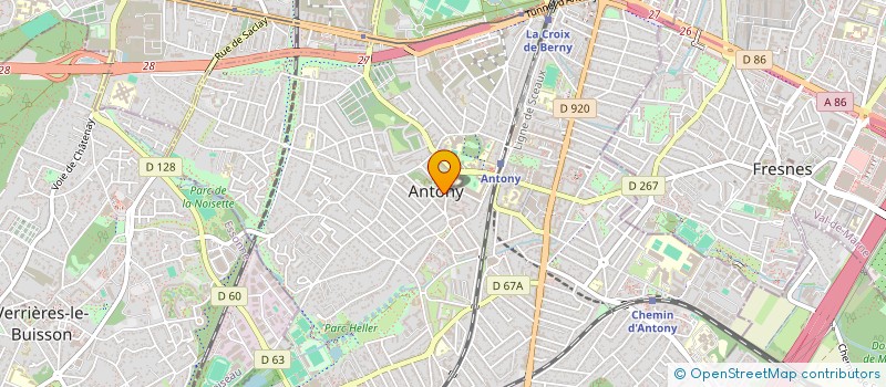 localisation de l'entreprise COMMUNE D ANTONY à ANTONY