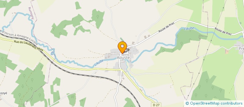 localisation de l'entreprise COMMUNE D'AOUSTE  AOUSTE