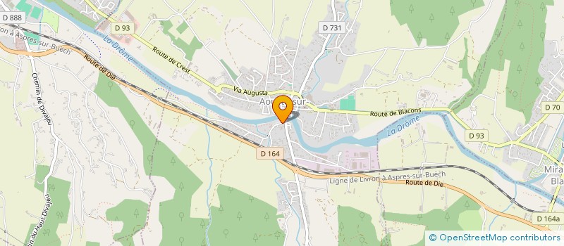 localisation de l'entreprise COMMUNE D AOUSTE-SUR-SYE  AOUSTE-SUR-SYE