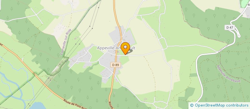 localisation de l'entreprise COMMUNE D'APPEVILLE ANNEBAULT  APPEVILLE-ANNEBAULT