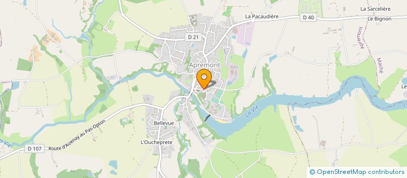 localisation de l'entreprise COMMUNE D'APREMONT à APREMONT