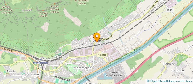 localisation de l'entreprise COMMUNE D ARBIN à ARBIN