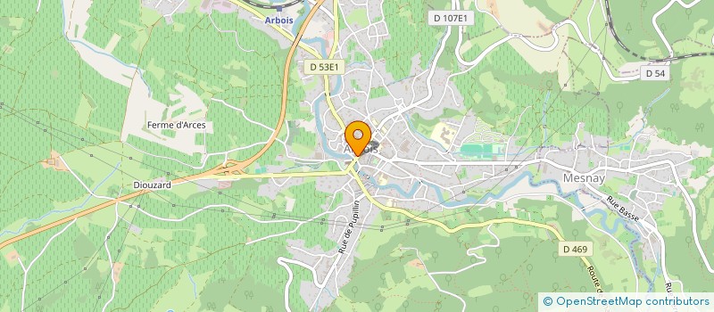 localisation de l'entreprise COMMUNE D'ARBOIS à ARBOIS
