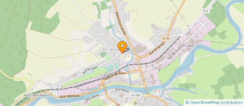 localisation de l'entreprise COMMUNE D'ARC-LES-GRAY  ARC-LES-GRAY