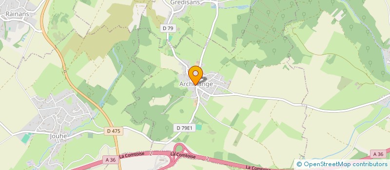 localisation de l'entreprise COMMUNE D ARCHELANGE  ARCHELANGE