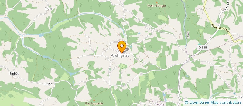 localisation de l'entreprise COMMUNE D'ARCHIGNAC  ARCHIGNAC