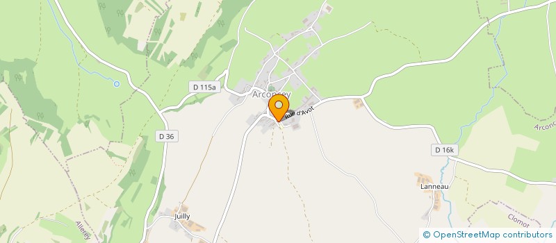 localisation de l'entreprise COMMUNE D'ARCONCEY  ARCONCEY