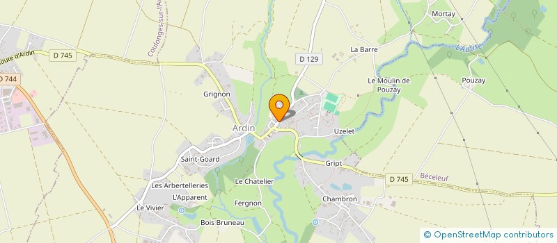 localisation de l'entreprise COMMUNE D ARDIN  ARDIN