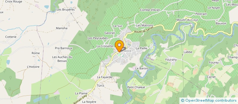 localisation de l'entreprise COMMUNE D ARDOIX à ARDOIX