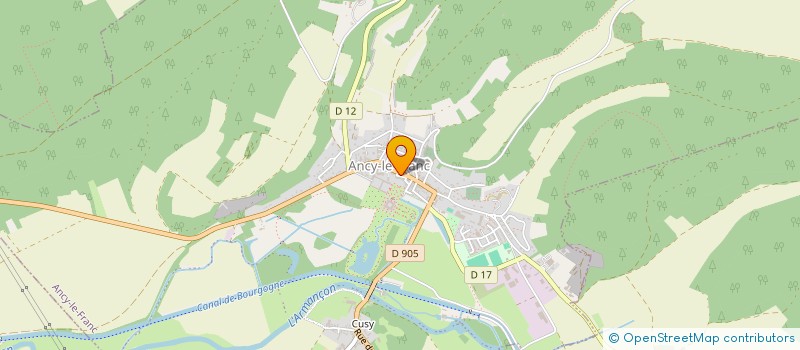 localisation de l'entreprise COMMUNE D'ARGENTEUIL SUR ARMANCON  ARGENTEUIL-SUR-ARMANCON