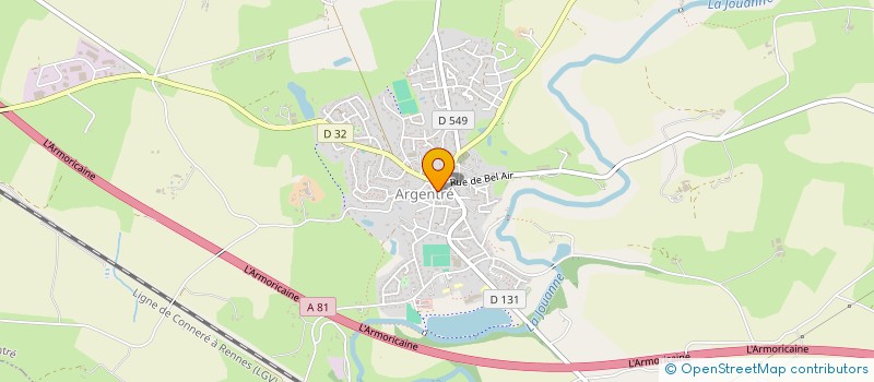 localisation de l'entreprise COMMUNE D'ARGENTRE à ARGENTRE