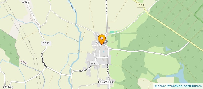 localisation de l'entreprise COMMUNE D'ARGILLY à ARGILLY