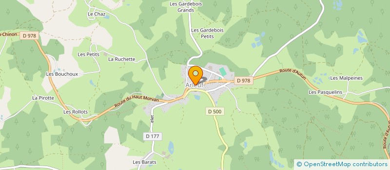 localisation de l'entreprise COMMUNE D ARLEUF à ARLEUF