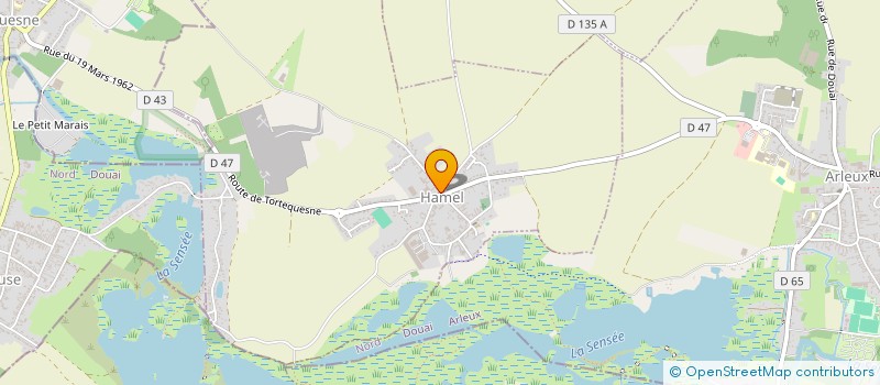 localisation de l'entreprise COMMUNE D ARLEUX  ARLEUX