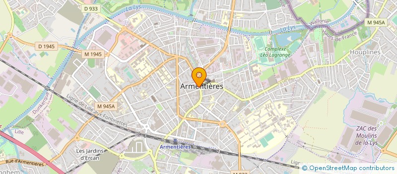 localisation de l'entreprise COMMUNE D ARMENTIERES à ARMENTIERES