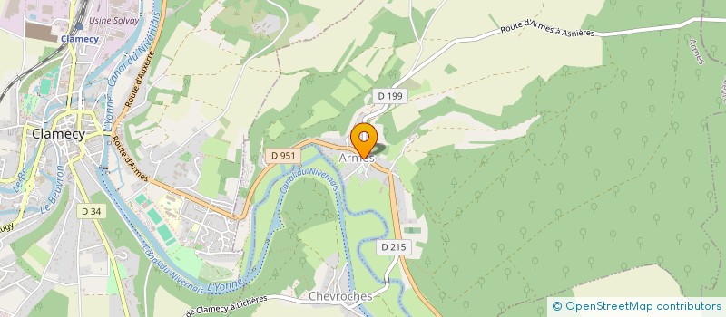 localisation de l'entreprise COMMUNE D'ARMES  ARMES