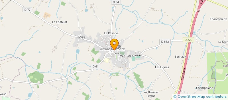 localisation de l'entreprise COMMUNE D'ARNAC LA POSTE à ARNAC-LA-POSTE